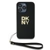 DKNY DKHCP15XPBSWSK iPhone 15 Pro Max 6.7  czarny/black hardcase Wrist Strap Stock Logo